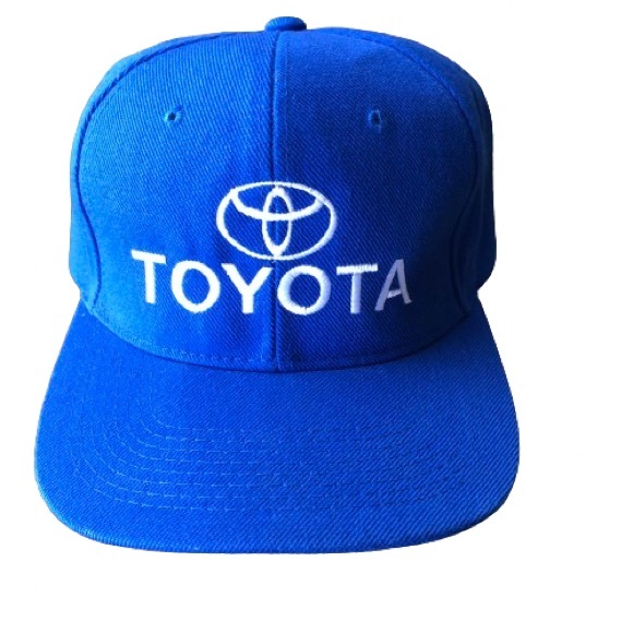 Toyota Embroidered Logo Cobalt Blue Wool Blend Hat Adjustable Strap Back Cap OS - Picture 1 of 8